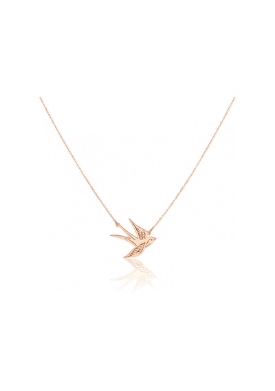 Uçan Kırlangıç Kolye - Rose Rose Gold