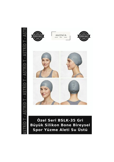 Özel Seri Bslk-35 Gri Büyük Silikon Bone Bireysel Spor Yüzme Aleti Su Üstü