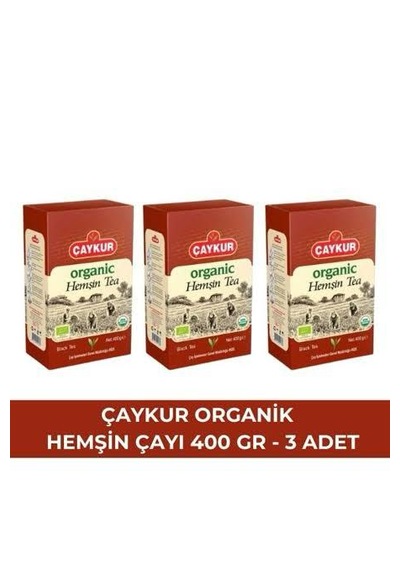Çaykur Organik Hemşin Karton Kutu 400gr X3 Adet