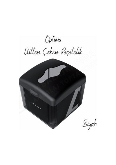 Carpex Üstten Çekmeli Peçete Dispenseri - Siyah