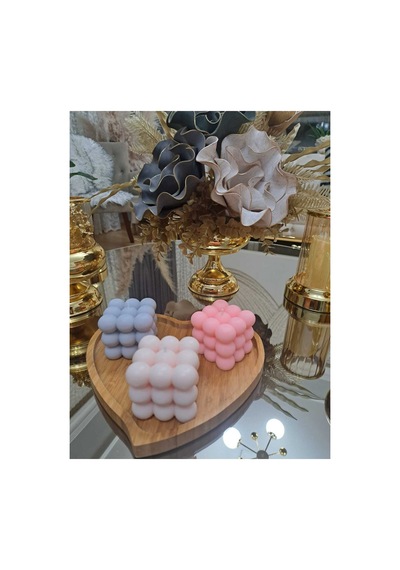 Küp Soya Mum El Yapımı Kokulu Pembe - 714838110 Pembe