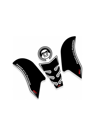 Gp Kompozit Honda Cb250r 2017-2024 Uyumlu Tank Pad Seti Siyah-beyaz