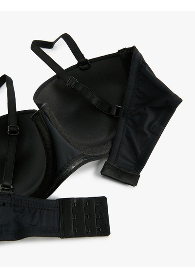 Koton Push Up Sütyen Dolgulu Balenli Basic Siyah 5wlk10004mk Siyah