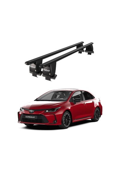 Royal Toyota Corolla 2018 Ve Sonrası Uyumlu Siyah Kilitli Ara Atkı Port Bagaj Tavan Barı