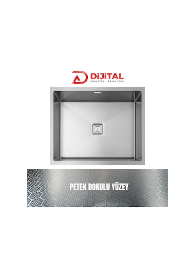 Gl General Neo 50 40x50 Inox Petek Dokulu Çelik Mutfak Eviyesi 304 Paslanmaz Çelik 1mm
