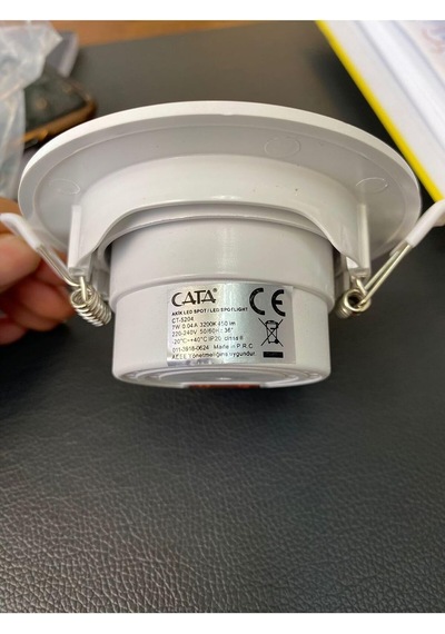 Cata 5w Cob Led Downlıght Armatür Beyaz Gövde Beyaz Işık Ct-5200-b Çok Renkli