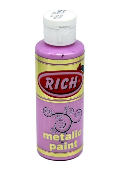 Rıch Akrilik Boya  Metalik 120 Cc Hayal Pembe 0784