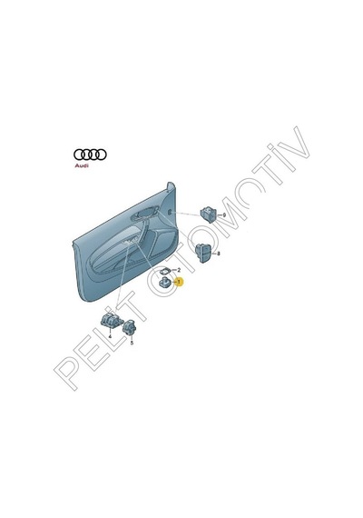 Audi A8 Ayna Ayar Düğmesi 8e0959565a 2004- 2007