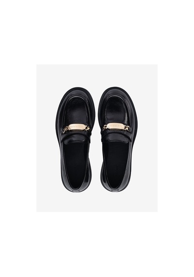 Kadın Siyah Hakiki Deri Loafer Ayakkabı 5k2ca35310 7861 Sıyah