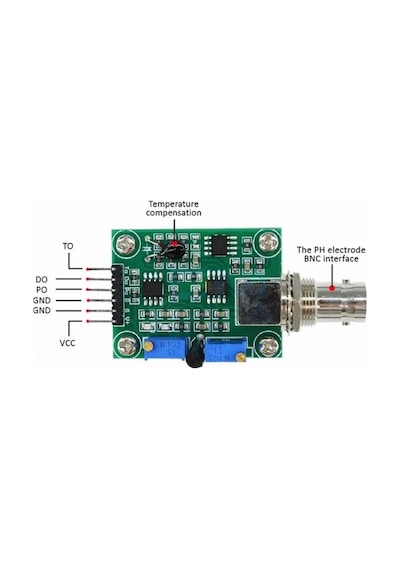 Ph-4502c Ph Sensör Modülü Analog Ph Ölçüm Kiti Bnc Elektrotlu Arduino Esp32 Raspberry Pi Su Kalite T