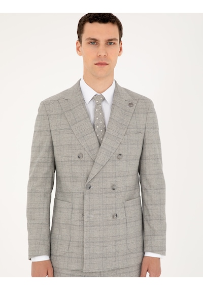 Pierre Cardin Erkek Gri Takım Elbise 50294091-vr024