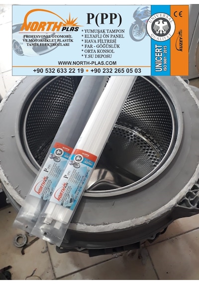 Plastik Kaynak Elektrot P Pp Beyaz Geniş Plastik Elektrot