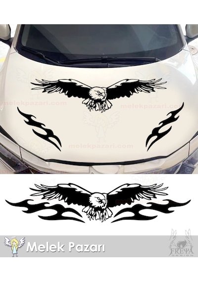 Kartal Oto Sticker. Kartal Ve Alev Oto Kaput , Cam Sticker.