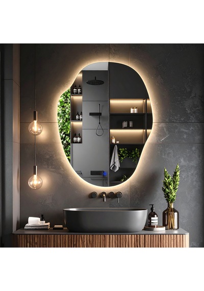 Doravia Günışığı Lavabo & Banyo Aynası Dokunmatik Sensörlü 100 X 75 Cm