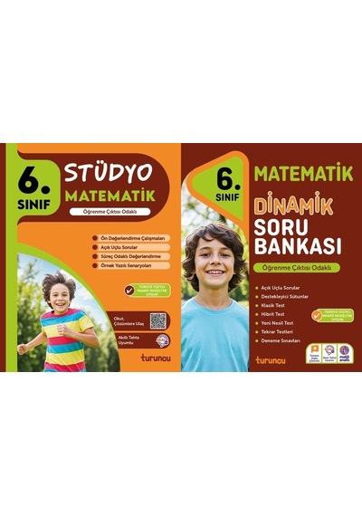 Tudem 2025 6. Sınıf Matematik Stüdyo + Dinamik Soru Bankası Seti 2 Kitap Yeni Müfredat
