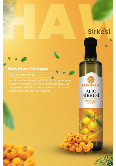 Alıç Sirkesi Doğal Fermantasyon 500 Ml