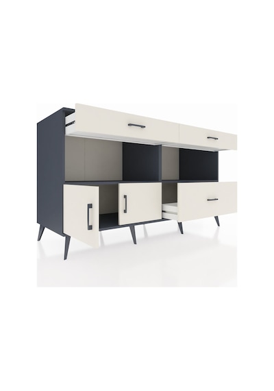 Kronos Konsol 2 Raflı 3 Çekmeceli 2 Kapaklı 176x59x99 Antrasit-ay Antrasit-aytaşı Kronos Konsol 2 Raflı 3 Çekmeceli 2 Kapaklı 176x59x99 Antrasit-ay Antrasit-aytaşı