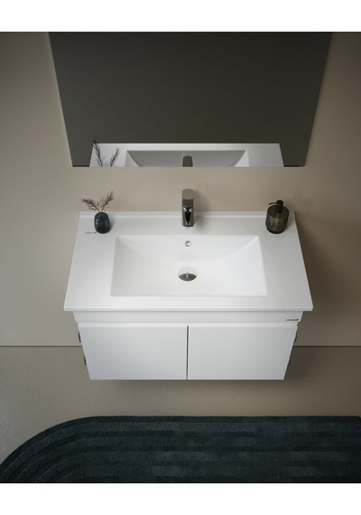 Flexio 65 Cm Kapaklı Katlanabilir Lavabo Dolabı 270 Derece Beyaz Set Flexio 65 Cm Kapaklı Katlanabilir Lavabo Dolabı 270 Derece Beyaz Set
