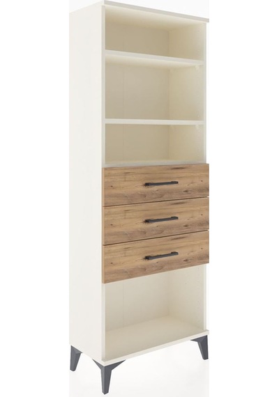 Arges Dolap 3 Raflı 3 Çekmeceli 60x30x163 Aytaşı-çam Aytaşı