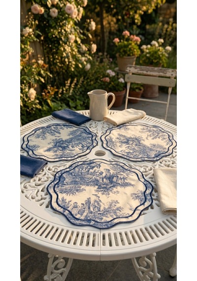 Toile Azure Amerikan Servis Çok Renkli