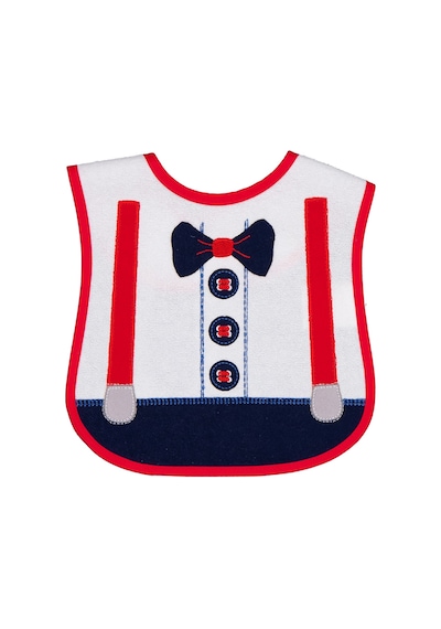 Civil Baby Damatlık Baskılı Mama Önlüğü - Ekru Standart Ekru