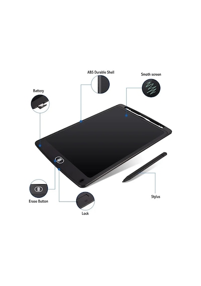 6.5/8.5 İnç Lcd Yazma Tableti Çizim Tahtasında Montessori Eğitici Çizim 8.5-light Blue Mavi