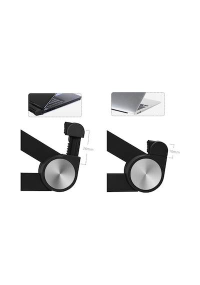 Bix Saiji X1 Alüminyum Notebook Laptop Standı Siyah