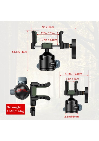 Manbily Bh U-7 Ayarlanabilir Tripod Başlığı Tripod Kafası