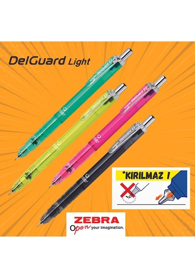 Zebra Delguard Light Uçlu Kalem 0.5Mm Şeffaf Mavi