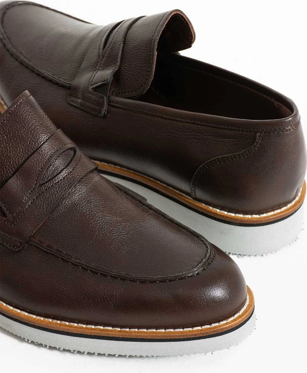 Bestello Bağcıksız Eva Taban Loafer 331-46610 Erkek Ayakkabı Kahve