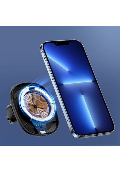 Duzzona V1 15w Manyetik Kablosuz Wireless Hızlı Şarjlı Araç İçi Telefon Tutucu- 5775