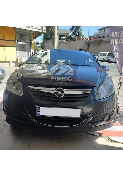 Opel Corsa D 2006-2014 Uyumlu H Lip Esnek Ön Lip 2 Parça Karlık Ön Ek Tampon Altı Dill