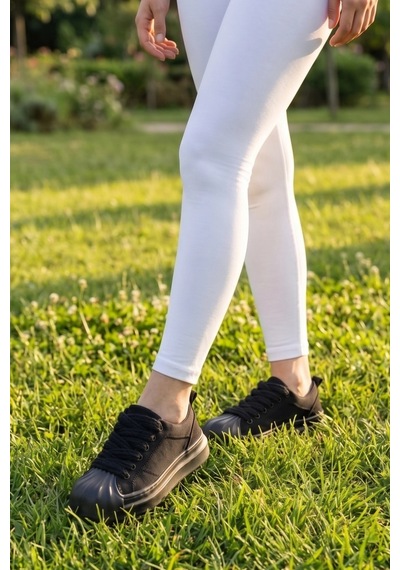 In Step Flay Kalın Bağcıklı Siyah Unısex Sneaker
