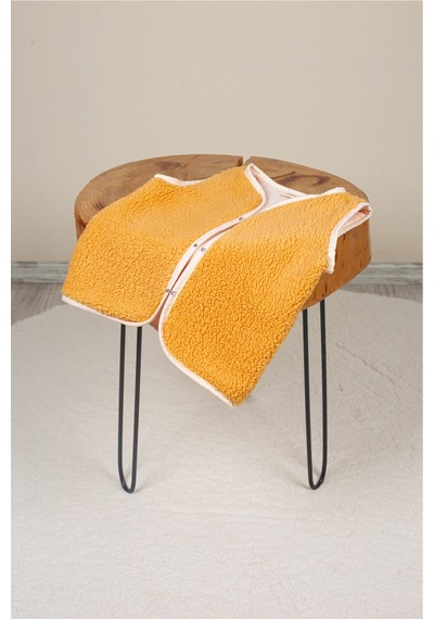 Luckka Heritage Puffy Astarlı Peluş Bebek Çocuk Yelek - Wellsoft Yelek - Ztpufyelek Turuncu