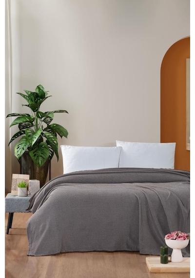 Mulberry Macar Çift Kişilik Pike Pamuklu Yatak Örtüsü 220 x 230 001