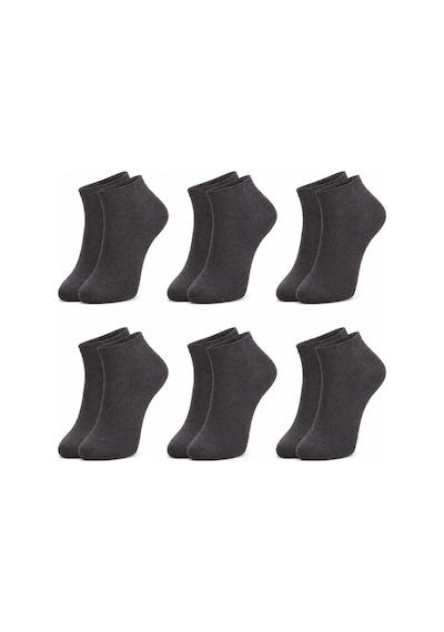 Çorap Giyim Erkek Pamuklu Patik Çorap 6 Lı Paket 39-44 Dikişsiz Burun, Koku Karşıtı, Nefes Alan Kısa Konç Sneaker Çorabı Haki