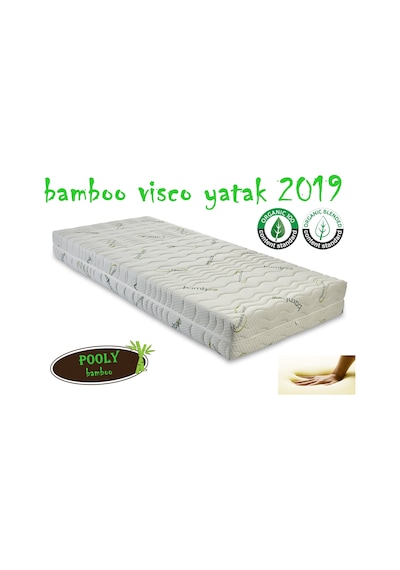 70 x 110 Pooly Ortopedik Visco Yatak Ortopedik Bamboo Bebek Yatağı