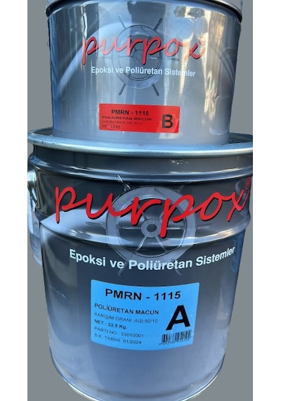 Purpox PU 1115/A Tekne Macunu Meges Takım 25 KG 10/1 Karışım