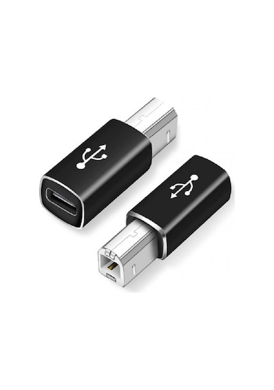 Profesyonel Type-c Den Usb-b Ye Yazıcı Otomasyon Ve Mıdı Adaptörü / Tak Çalıştır Kolaylığı Sunan Yüksek Hızlı Veri İletimli Dijital Org Piyano Akıllı Dönüştürücü Dayanıklı Metal Gövde