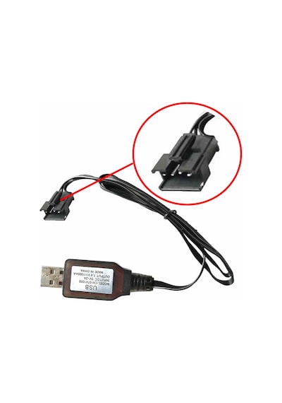 7.4v 4 Pin Lityum Pil Usb Şarj Kablosu Jst Sm-4p Soket Lipo Batarya Araba Oyuncak Rc Quadcopter Dron