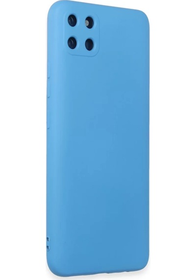 Newface Realme C11 Kılıf Nano İçi Kadife Silikon - Mavi