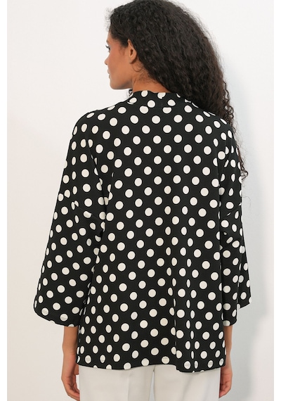 Hiccup Bdart Kadın Polyester-elastan Kimono Siyah
