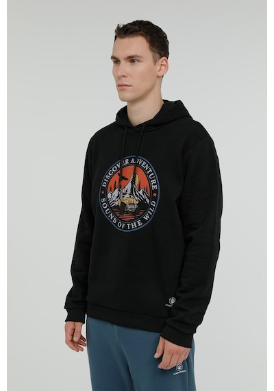 Lumberjack M-CG575 WILD HOODIE 2PR Siyah Erkek Sweatshirt Siyah