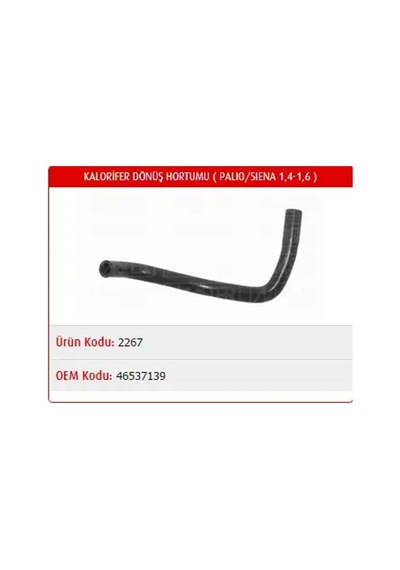 Master M2267 Kalorifer Hortumu 46537139