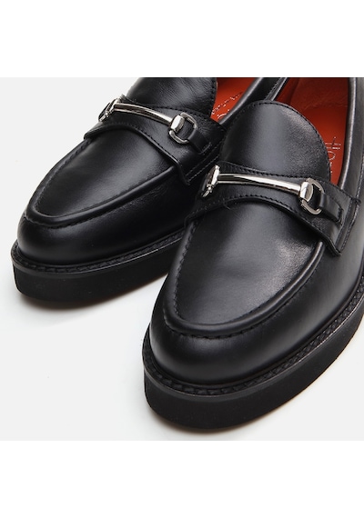 Hotiç Hakiki Deri Siyah Kadın Loafer 01ayh291730a100 Siyah