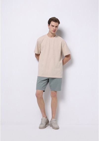Colin's Colins Comfort Fit Yuvarlak Yaka Jakarlı Erkek Bej Kısa Kol Tişört Cl1074855 Q1.v2 Beı Bej Colin's Colins Comfort Fit Yuvarlak Yaka Jakarlı Erkek Bej Kısa Kol Tişört Cl1074855 Q1.v2 Beı Bej