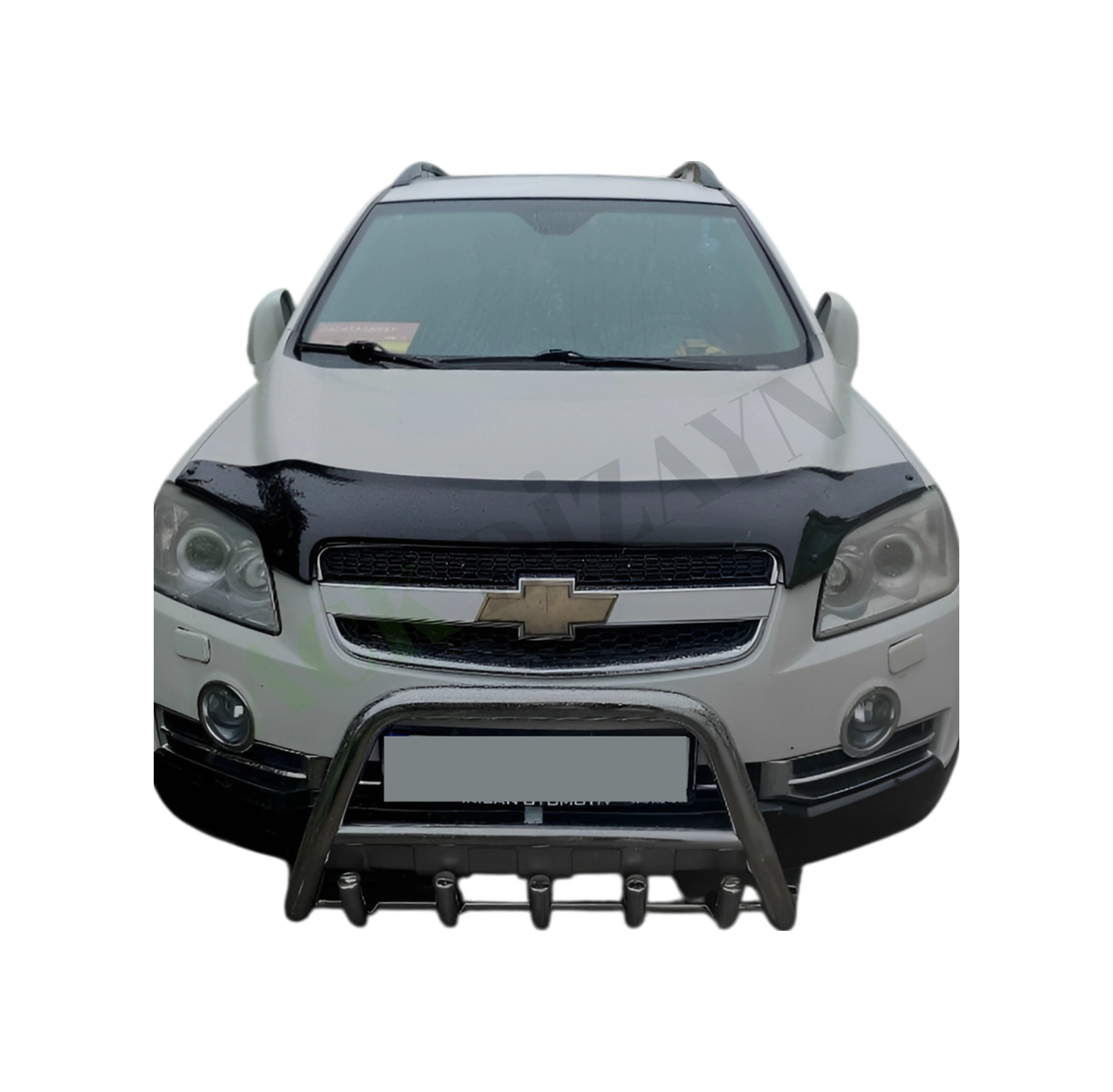 Chevrolet Captiva 2006-2012 Araca Özel Kaput Rüzgarlığı A+ Pianoblack 4mm