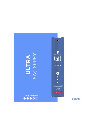250 Ml Kalıcı Tutuş Sağlayan Ultra Saç Spreyi