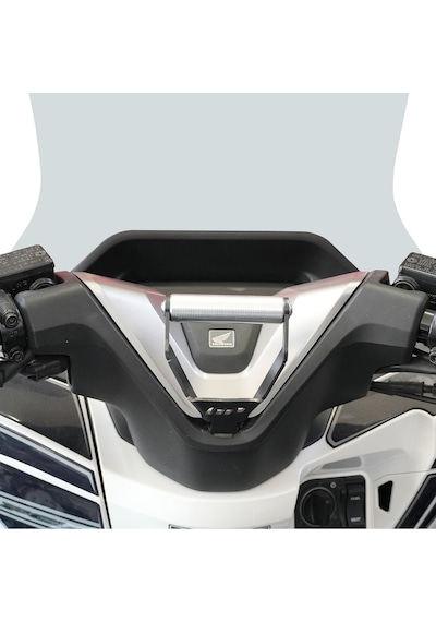 Gp Kompozit Honda Pcx 125 / 150 2025-2026 Uyumlu Telefon / Navigasyon Tutucu Siyah