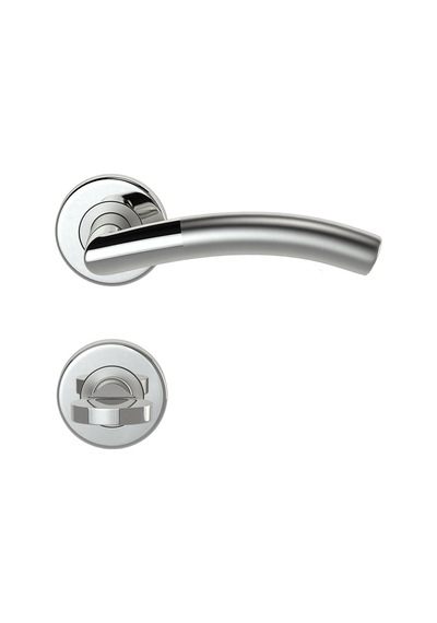 Condi 103e Saten Krom Rozetlı Kapı Kolu Saten Krom Rozetli Wc Tk